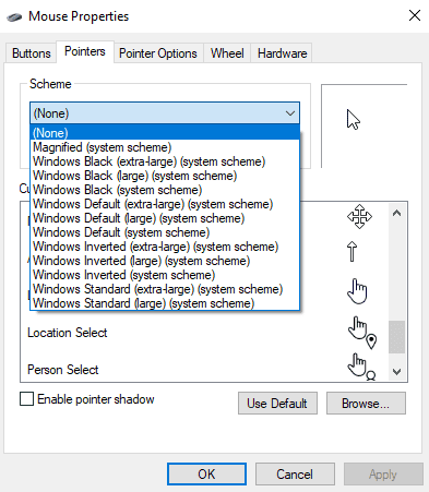 Detail Download Mouse Pointers Windows 10 Nomer 37