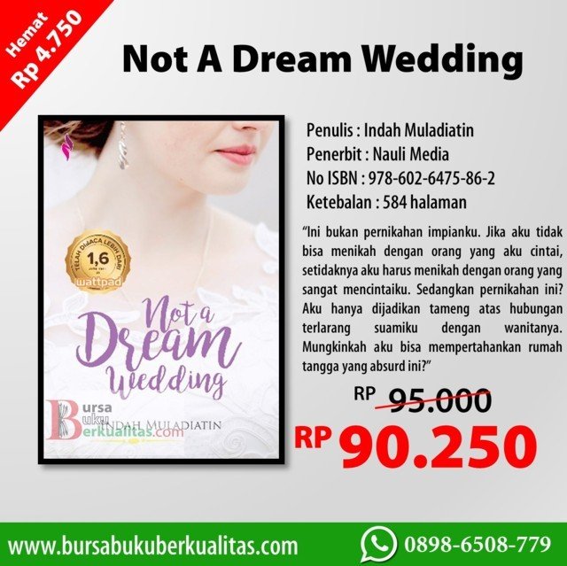 Detail Download Novel Not A Dream Wedding Pdf Indah Nomer 9
