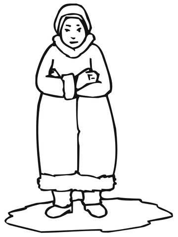 Detail Inuit Frauen Nomer 12