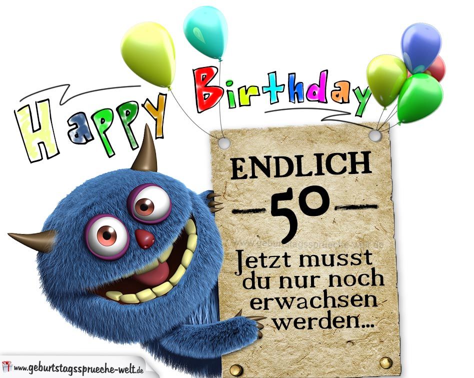 Detail Karte Zum 50 Geburtstag Nomer 4