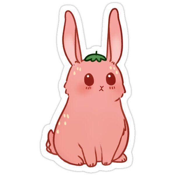 Detail Kawaii Bunny Stickers Nomer 6