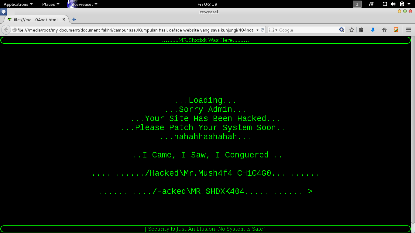 Detail Download Script Deface Anonymous Nomer 13