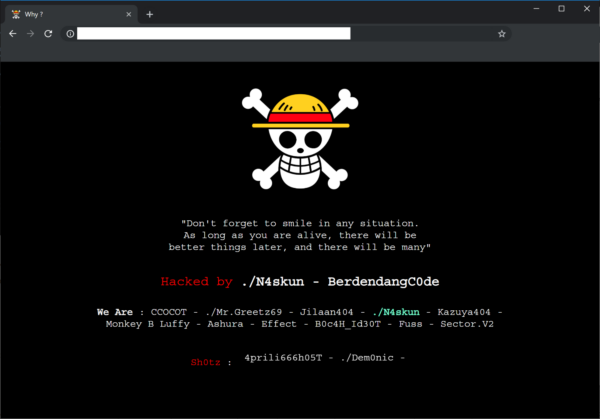 Detail Download Script Deface Anonymous Nomer 31