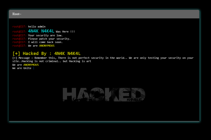 Detail Download Script Deface Anonymous Nomer 6