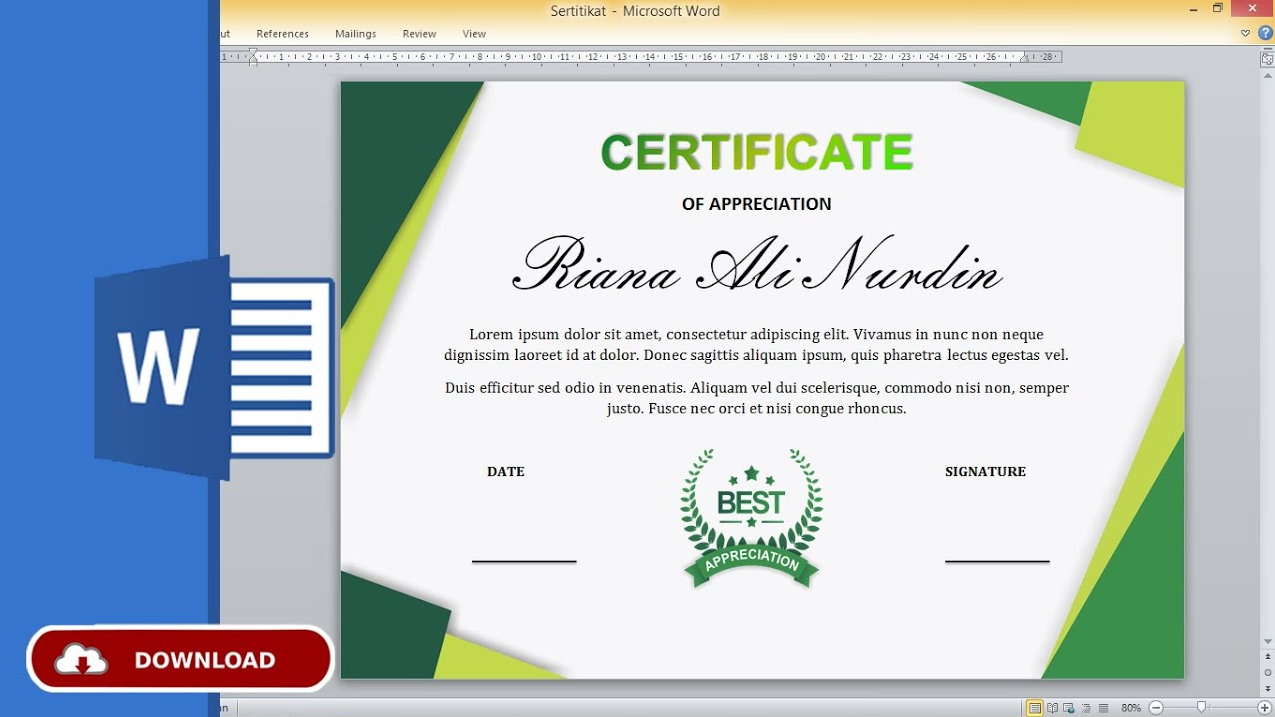 Detail Download Sertifikat Word Nomer 3