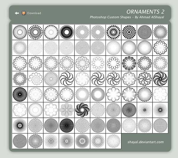 Detail Download Shape Photoshop Keren Nomer 44