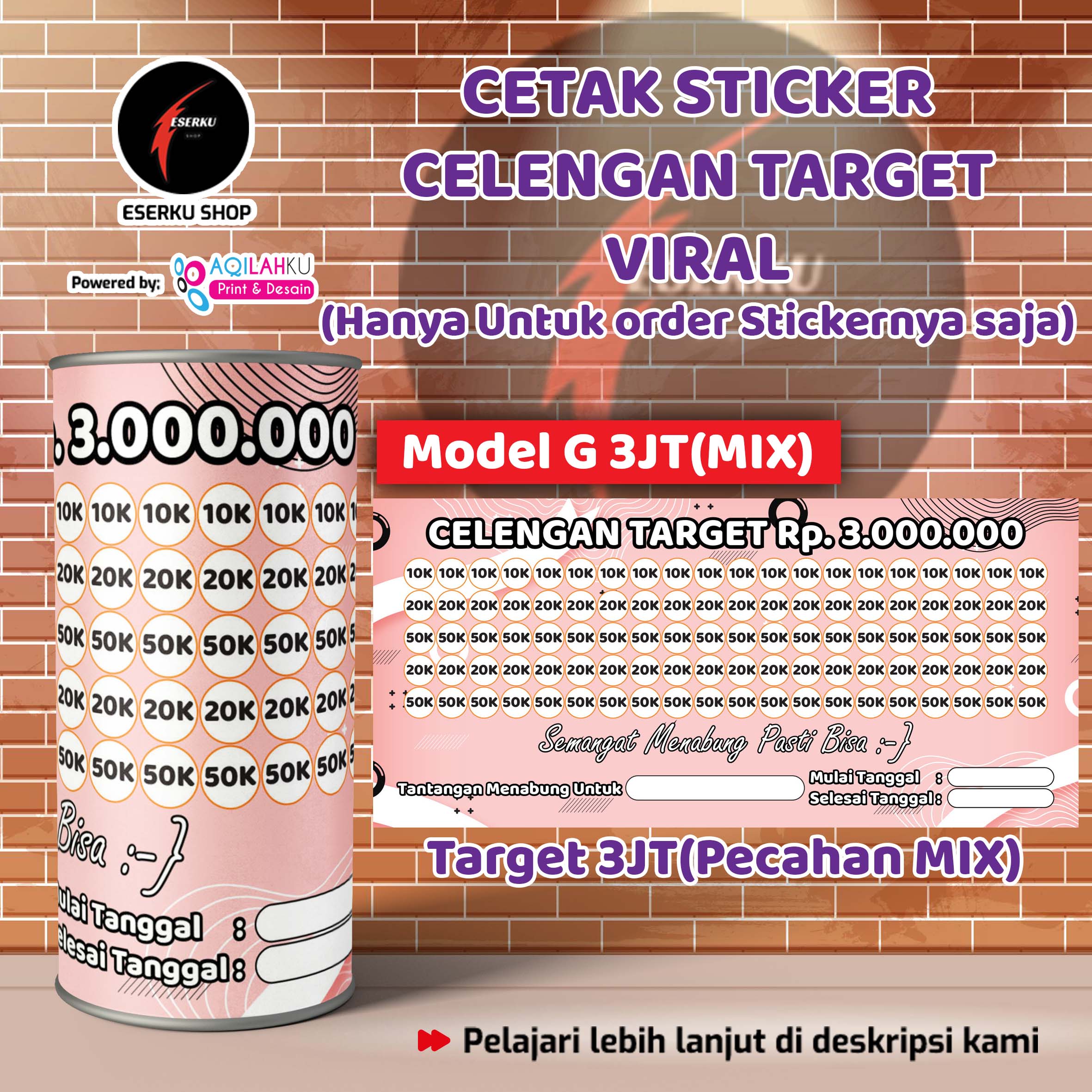 Detail Download Stiker Celengan Target Nomer 26