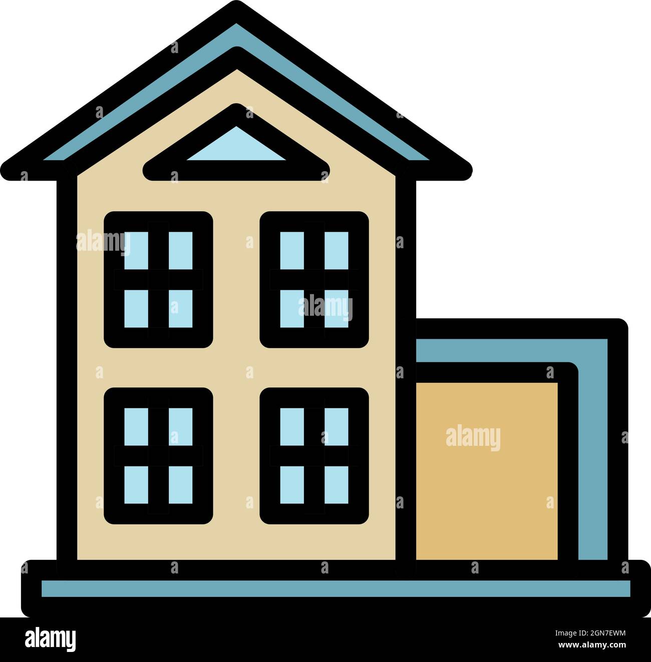 Detail Mansion Vector Nomer 24