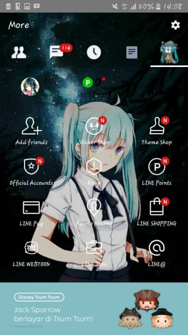 Download Tema Line Hatsune Miku - KibrisPDR