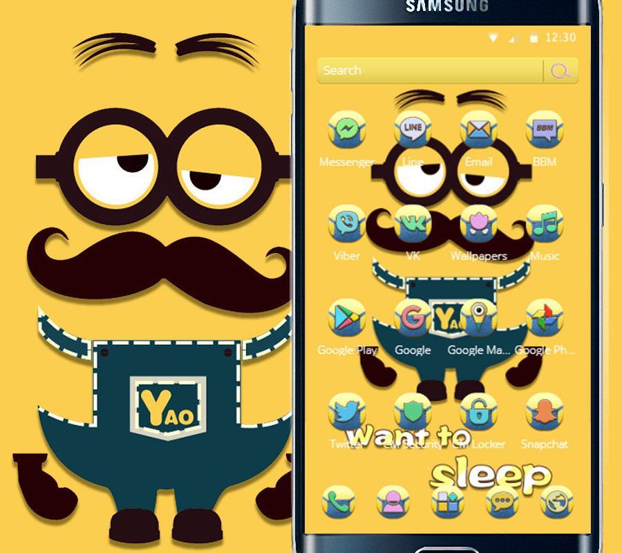 Detail Download Tema Line Minion Nomer 22