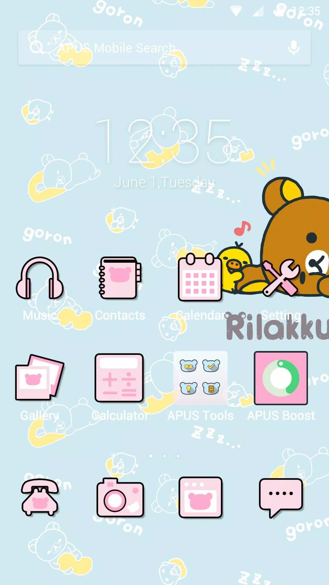 Detail Download Tema Line Rilakkuma Nomer 15