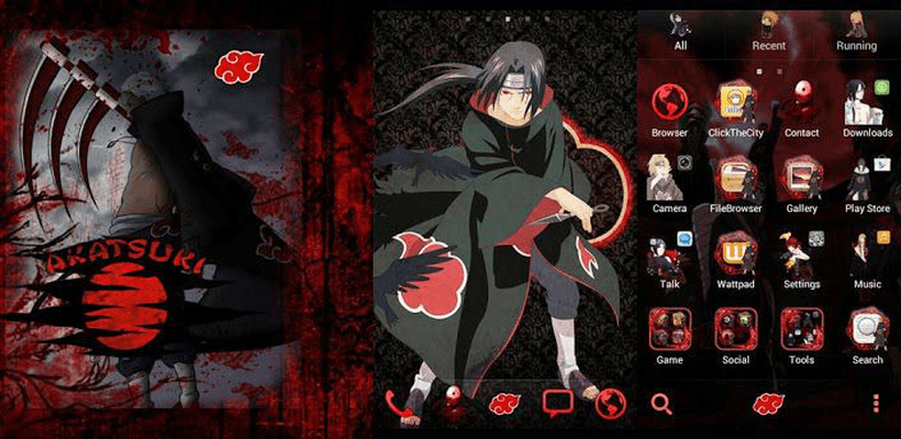 Detail Download Tema Naruto Akatsuki Android Nomer 17