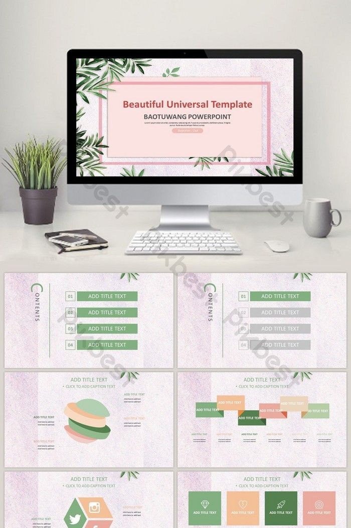 Detail Download Tema Powerpoint Aesthetic Nomer 14