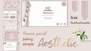 Detail Download Tema Powerpoint Aesthetic Nomer 37