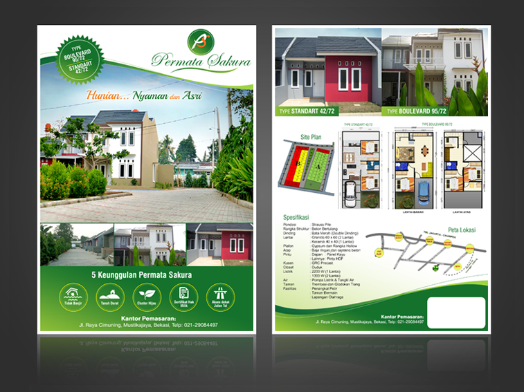 Detail Download Template Brosur Perumahan Nomer 5