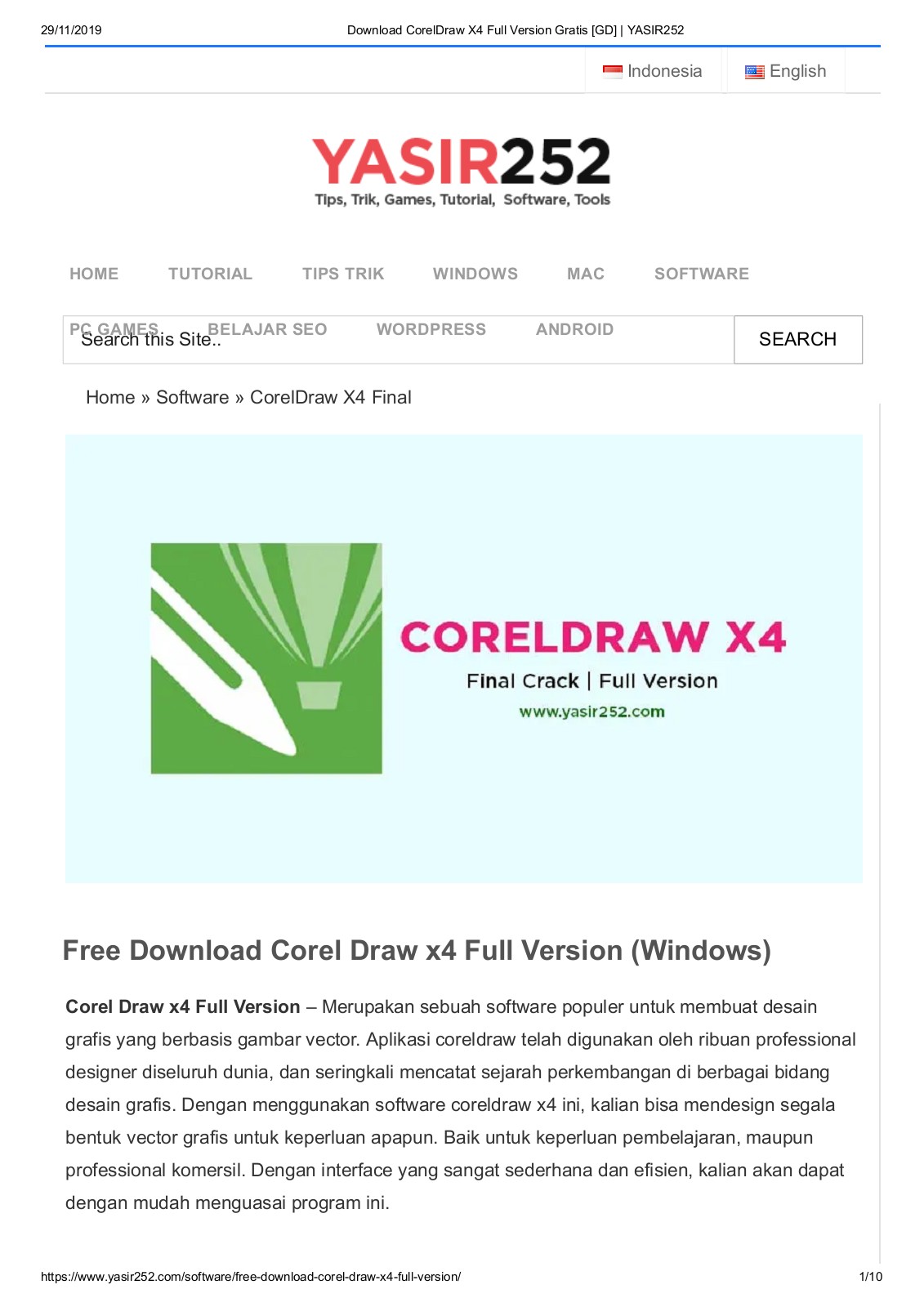 Detail Download Template Corel Draw X4 Gratis Nomer 4