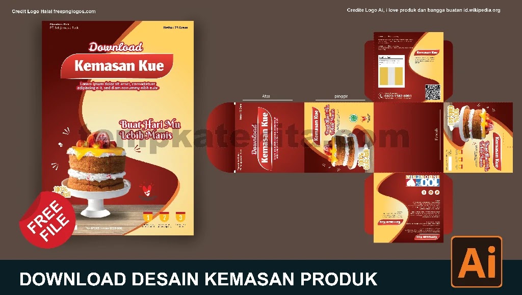 Detail Download Template Desain Kemasan Produk Nomer 7