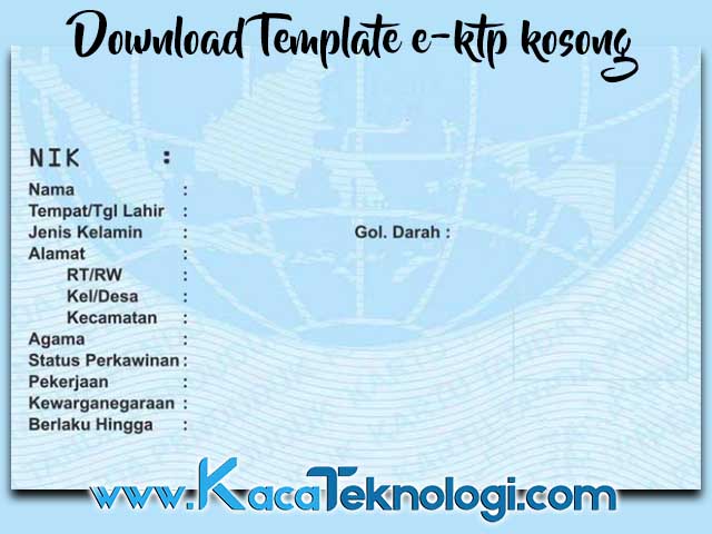 Detail Download Template E Ktp Nomer 5