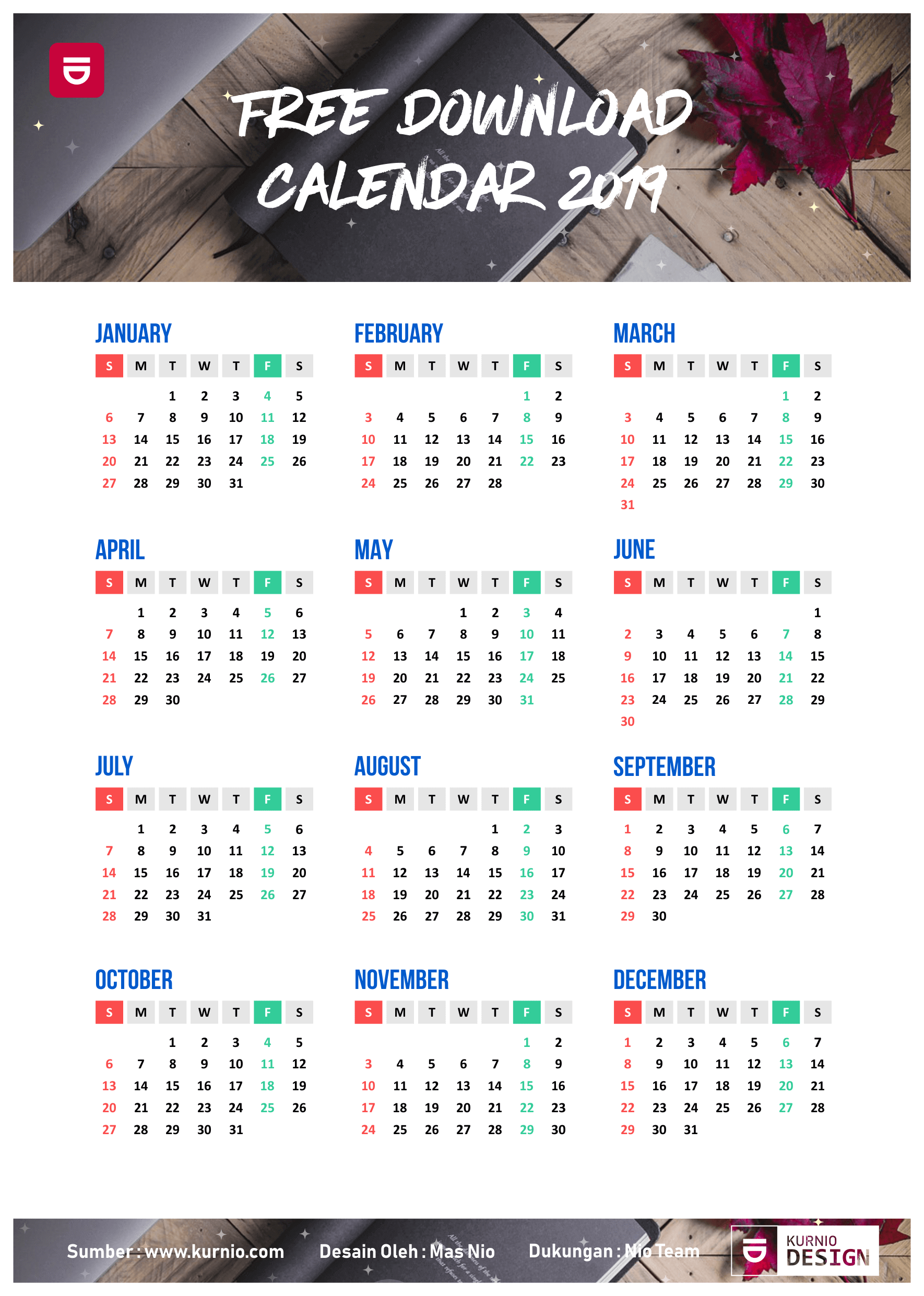 Detail Download Template Kalender 2020 Psd Nomer 13