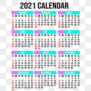 Detail Download Template Kalender 2021 Png Nomer 3