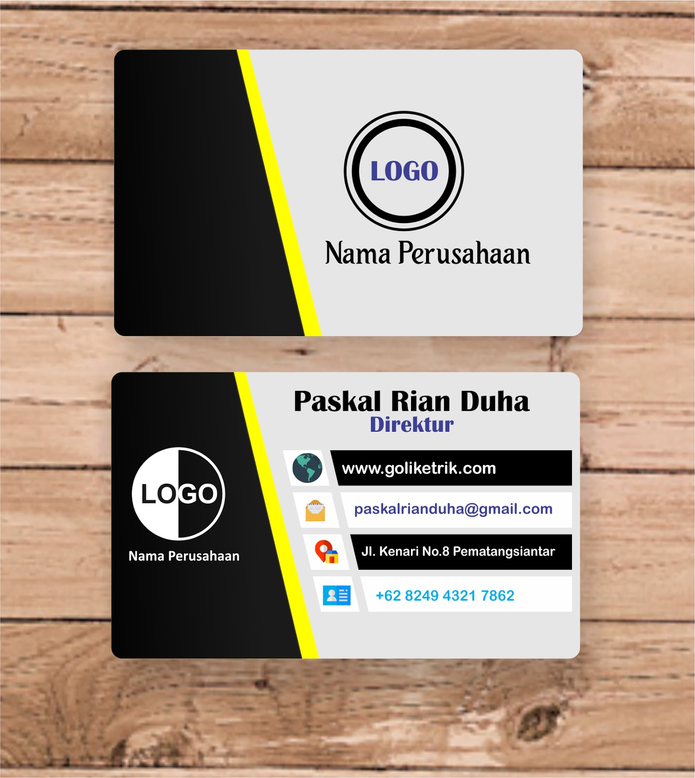 Detail Download Template Kartu Nama Cdr Nomer 25