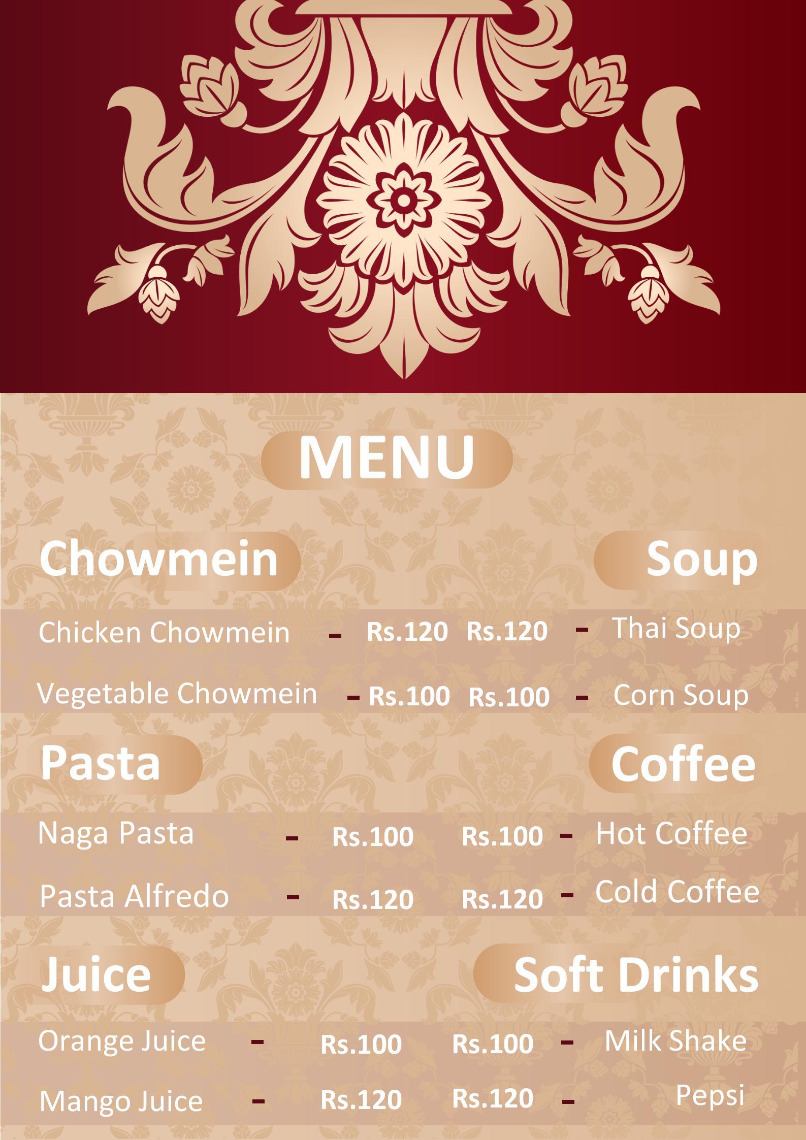 Detail Download Template Menu Makanan Microsoft Word Free Koleksi Nomer 31