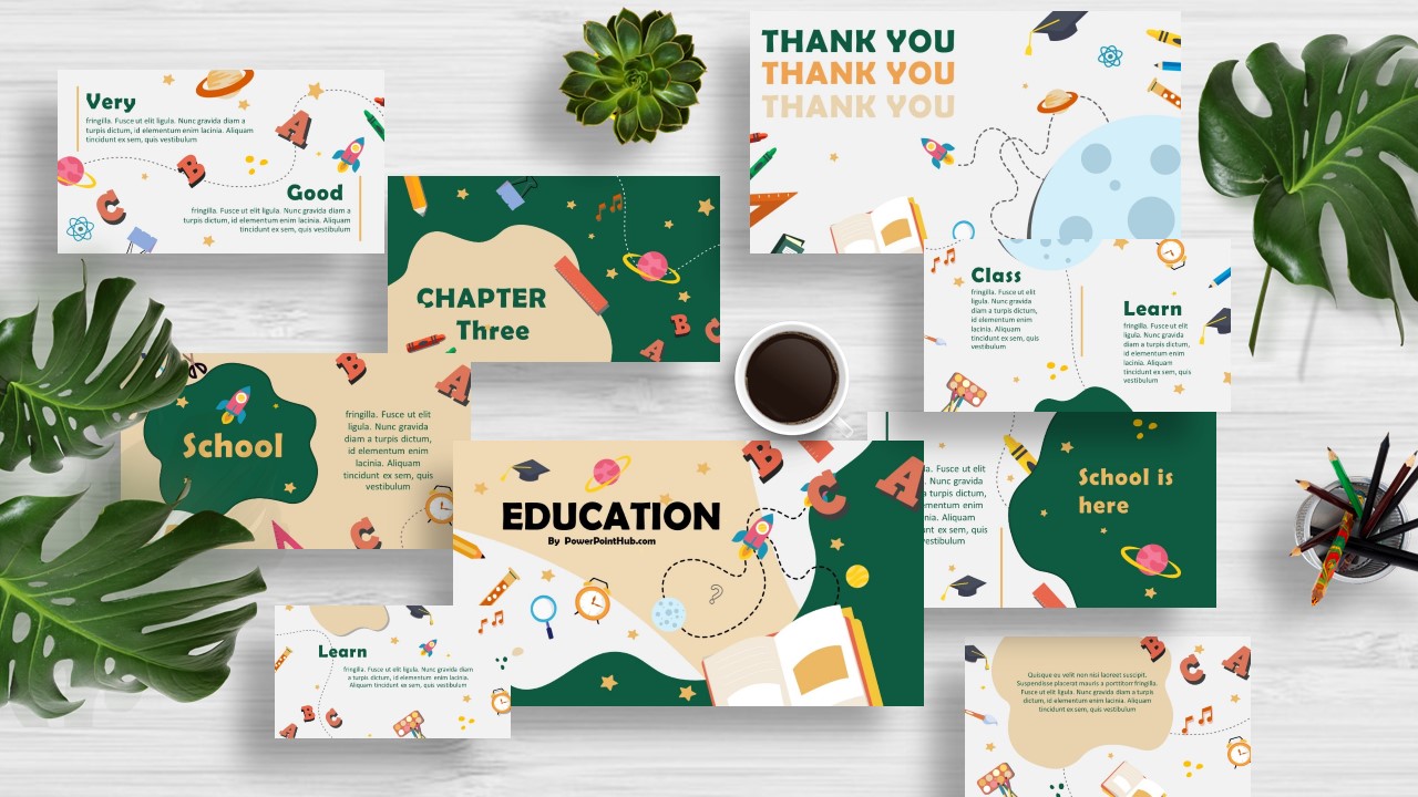 Detail Download Template Powerpoint Education Nomer 16