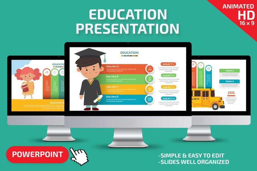 Detail Download Template Powerpoint Education Nomer 27
