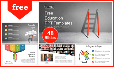 Detail Download Template Powerpoint Education Nomer 36