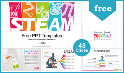 Detail Download Template Powerpoint Education Nomer 6