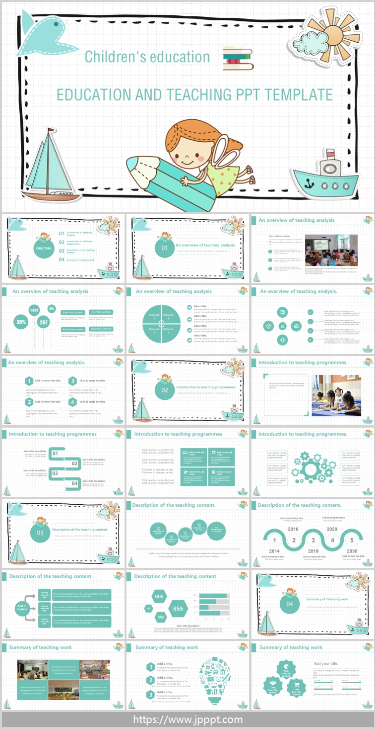 Detail Download Template Powerpoint Education Nomer 55