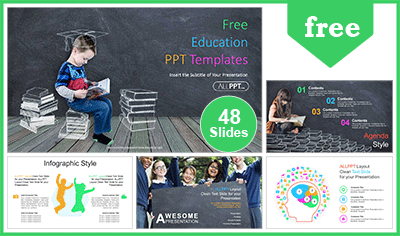 Detail Download Template Powerpoint Education Nomer 9