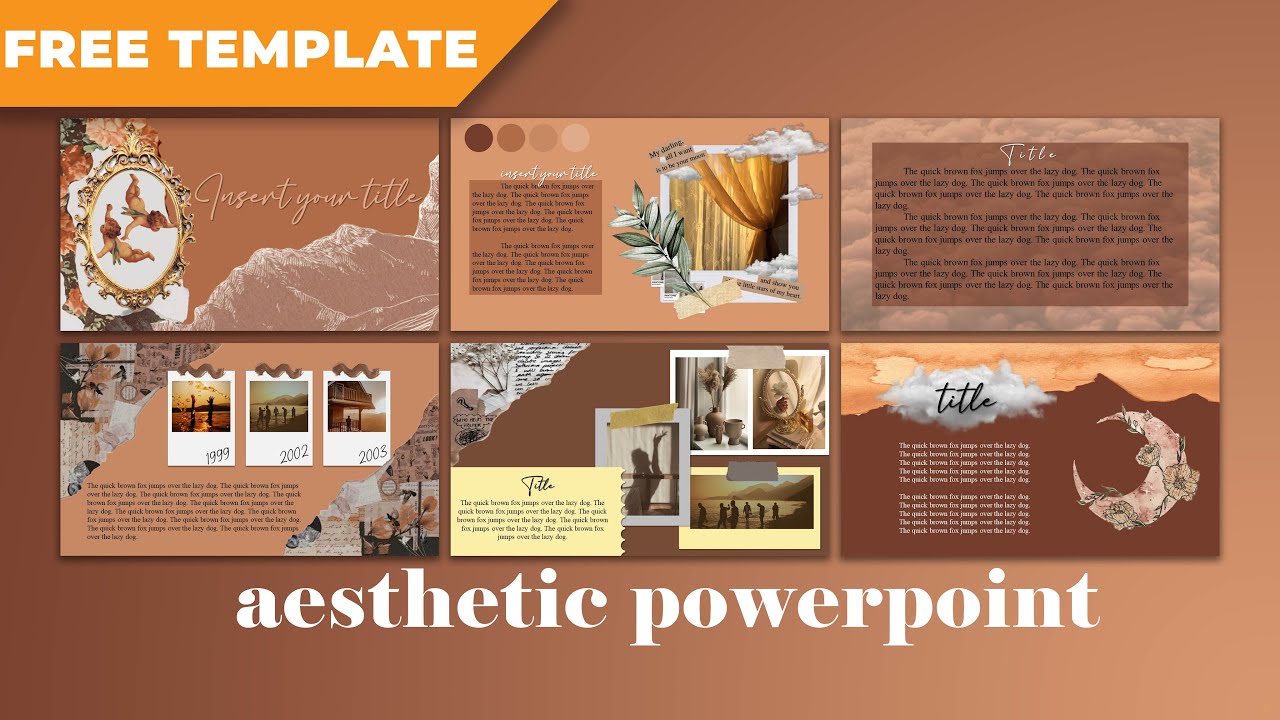 Detail Download Template Ppt Aesthetic Nomer 45