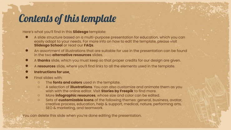 Detail Download Template Ppt Aesthetic Brown Nomer 47