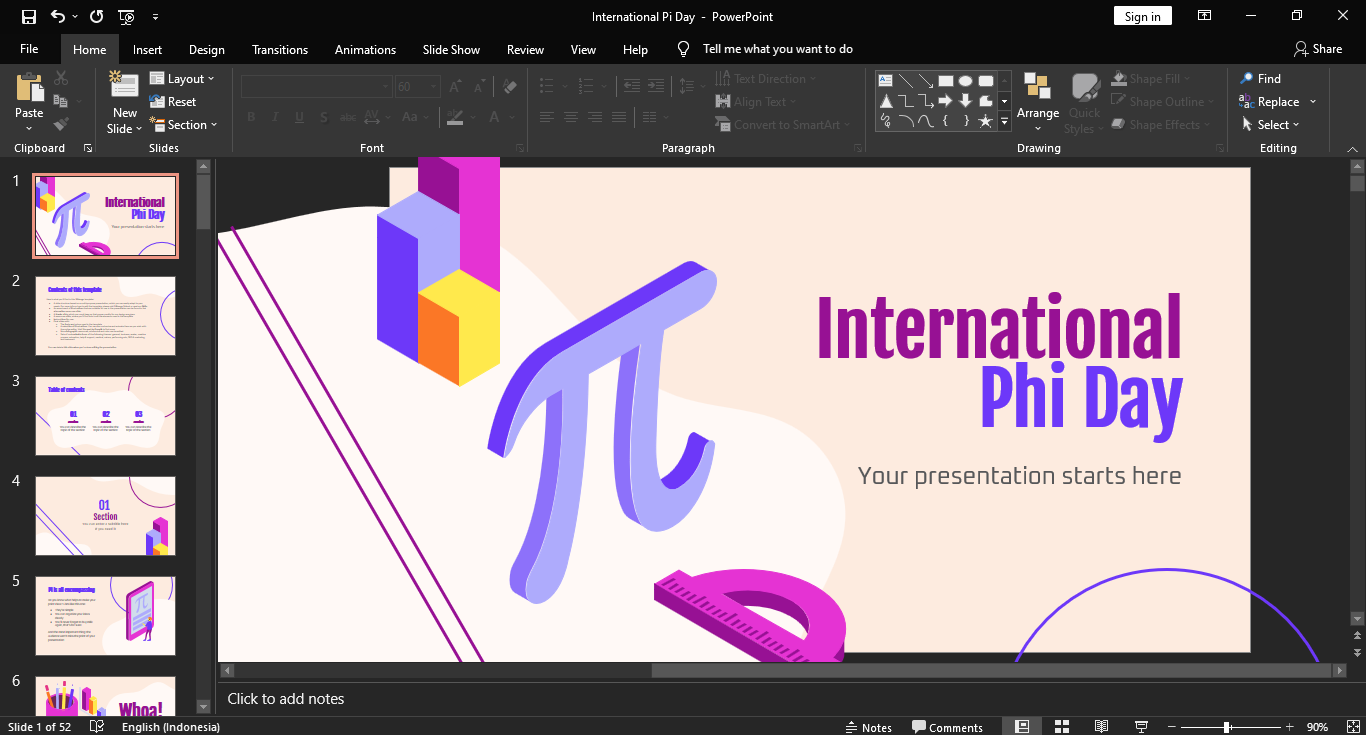 Detail Download Template Ppt Matematika Gratis Nomer 4