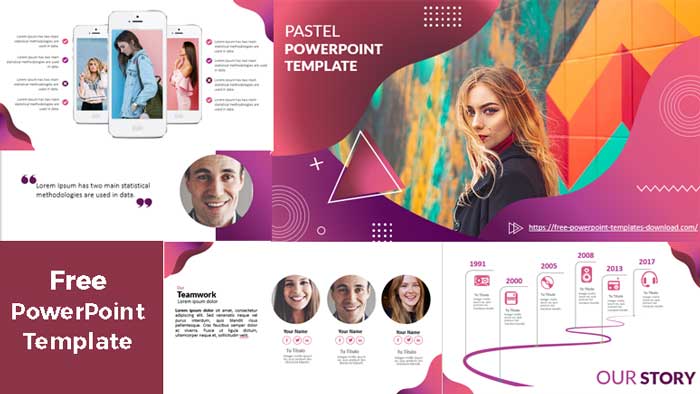 Detail Download Template Ppt Pastel Gratis Nomer 39