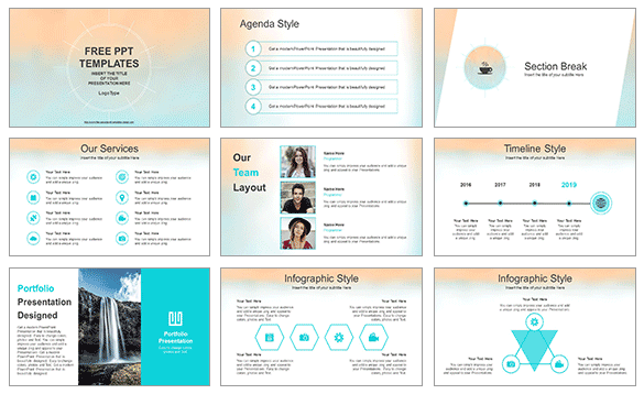 Detail Download Template Ppt Pastel Gratis Nomer 55