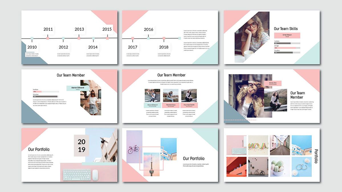 Detail Download Template Ppt Pastel Gratis Nomer 10