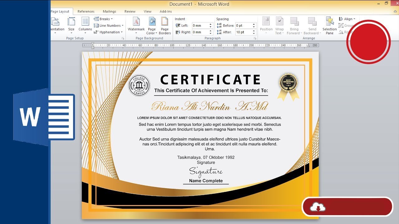 Detail Download Template Sertifikat Ppt Gratis Nomer 24