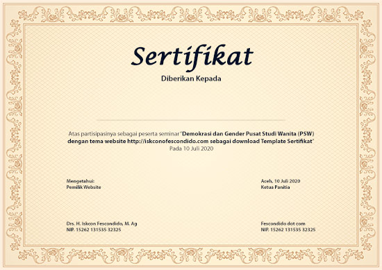 Detail Download Template Sertifikat Ppt Gratis Nomer 50