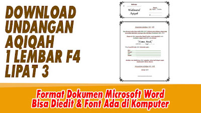 Detail Download Undangan Aqiqah Word Nomer 51