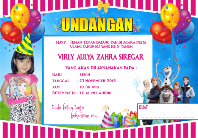 Detail Download Undangan Ulang Tahun Anak Nomer 12