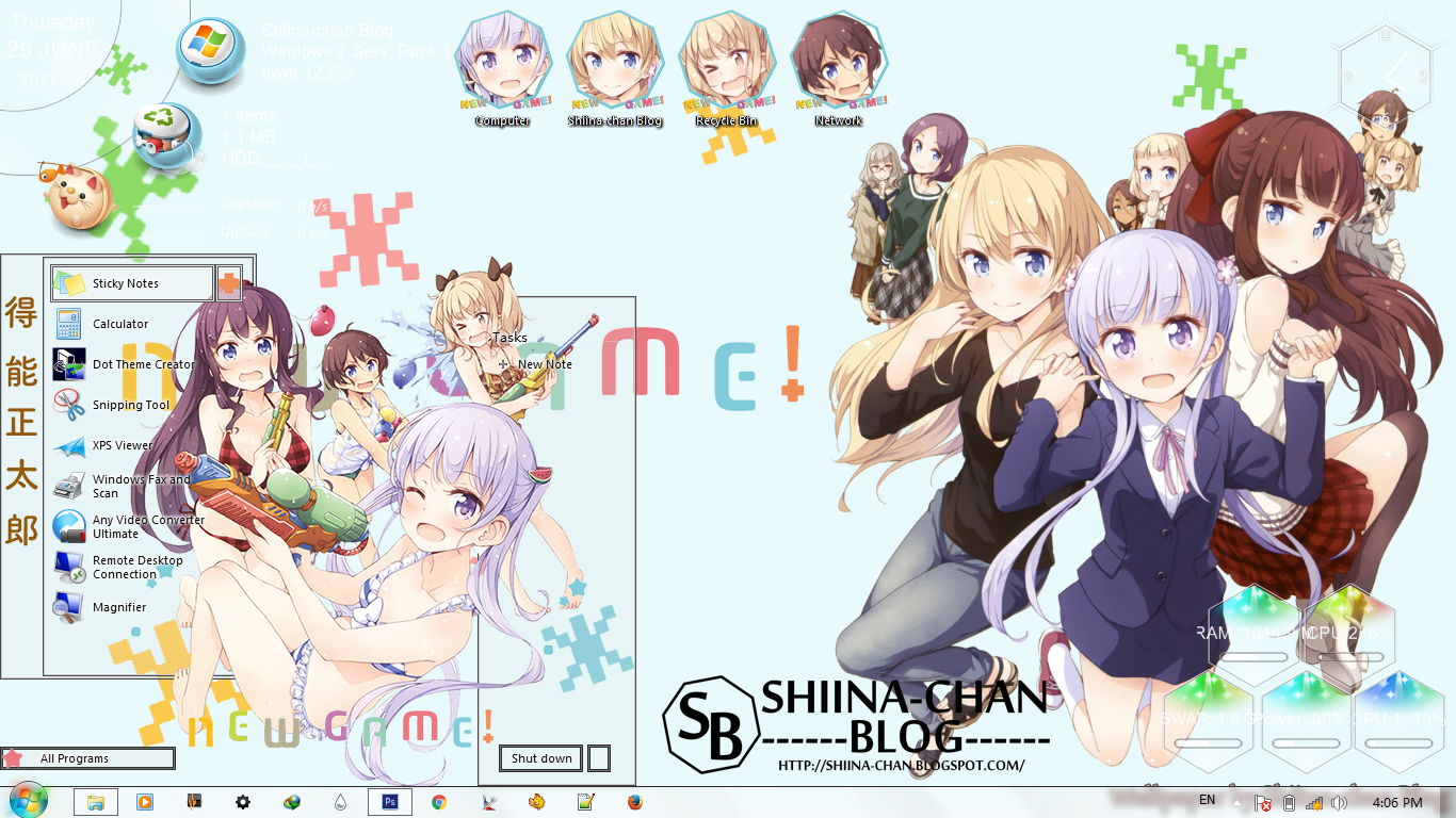 Detail Download Windows 7 Theme Anime Nomer 19