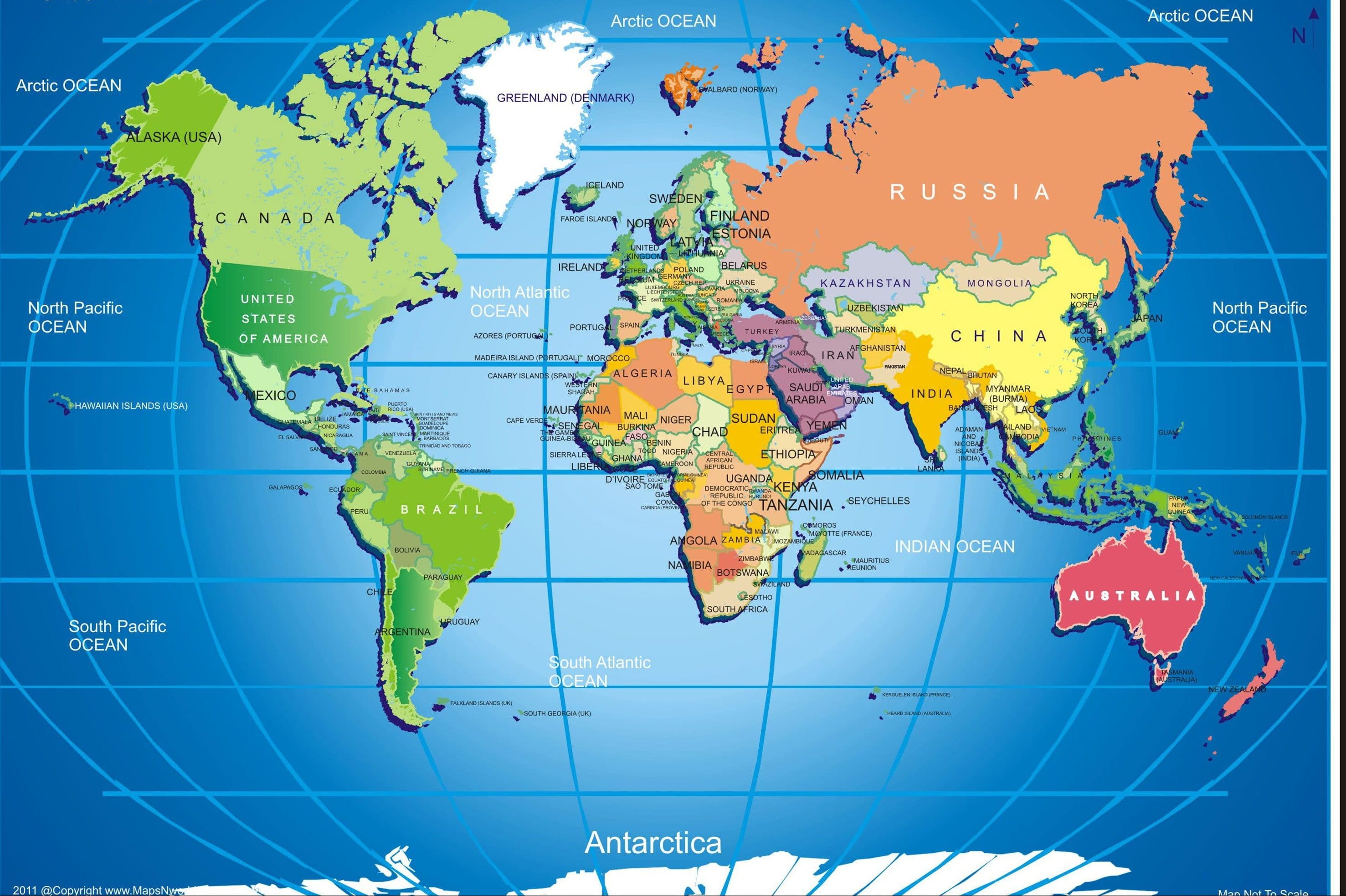 The World Map Images | Oppidan Library