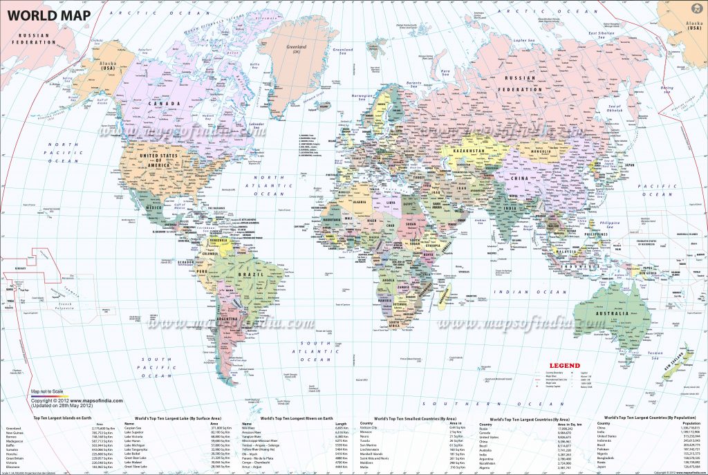 5 Large Printable World Map Pdf With Countries In Pdf | World Map With Countries
