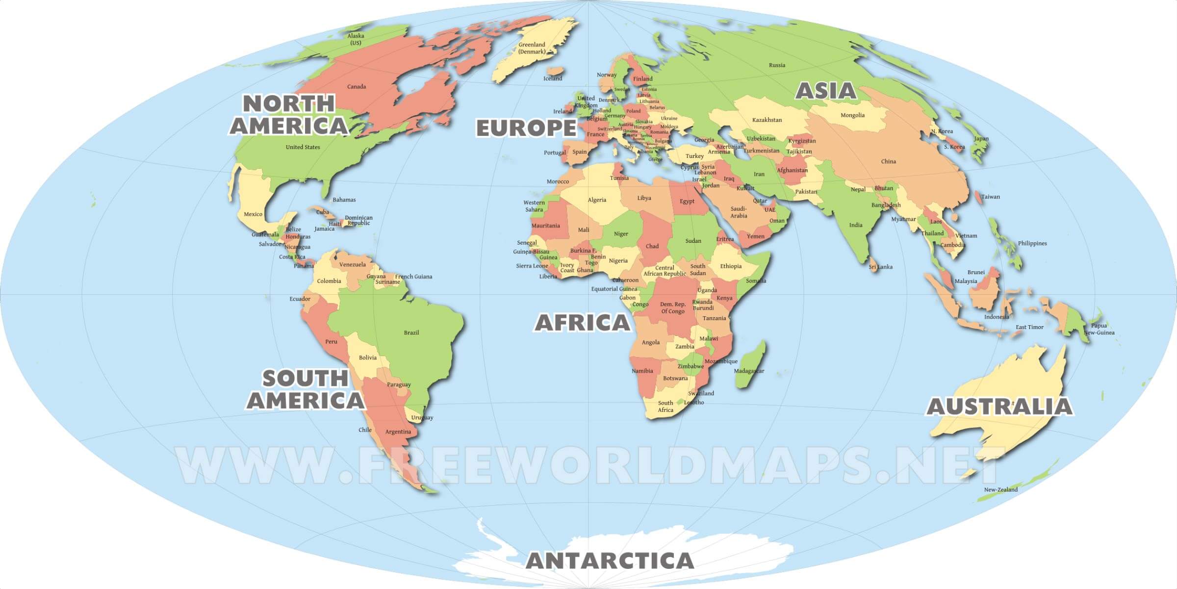 Detail Downloadable World Map Nomer 6