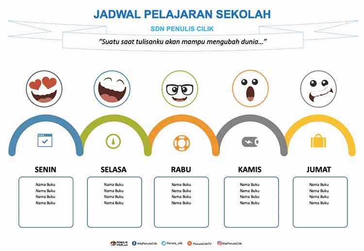 Detail Downloag Jadwal Pelajaran Anak Pakai Gambar Menarik Nomer 10