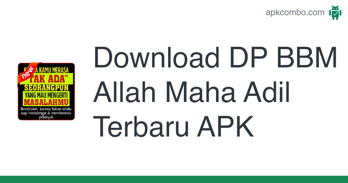 Detail Dp Bbm Allah Maha Adil Nomer 39