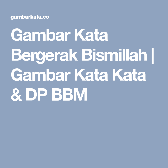 Detail Dp Bbm Bismillah Nomer 7