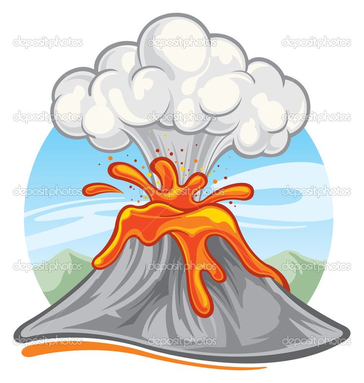 Vulkan Zeichnung Einfach - KibrisPDR